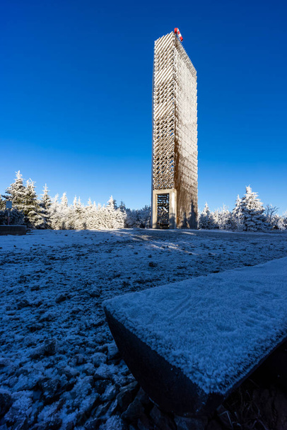 Kilátó torony, Velka Destna, Orlicke hegység, Kelet-Csehország - Fotó, kép