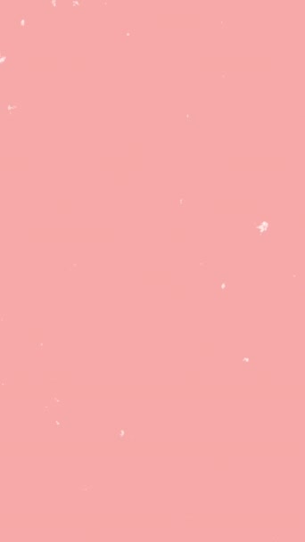 ピンクのアニメーション縦背景。ソーシャルメディアのためのほこりっぽいアニメーションの背景. - 映像、動画
