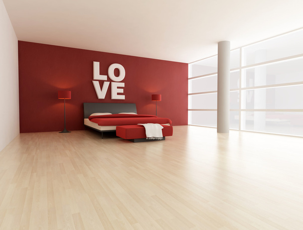 Love bedroom - Fotoğraf, Görsel