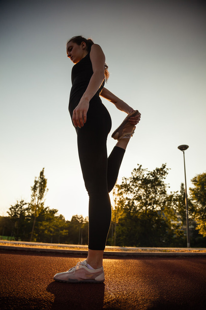 Young Girl Stretching - Foto, Imagem