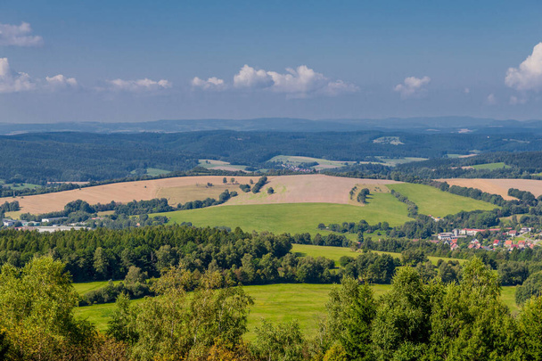 Piękny letni spacer po lesie Turyngii - Steinbach-Hallenberg - Niemcy - Zdjęcie, obraz