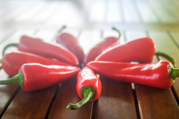 bright red pepper on the table - Foto, Imagen
