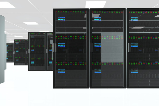 sala de unidad de servidores CPU - Zdjęcie, obraz