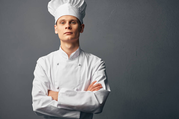 chef trabajo profesional en un restaurante cocina - Foto, Imagen