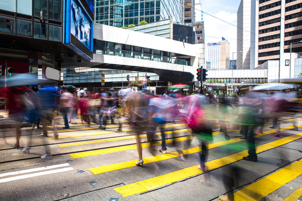 пішоходів в центральній Гонконгу - Фото, зображення
