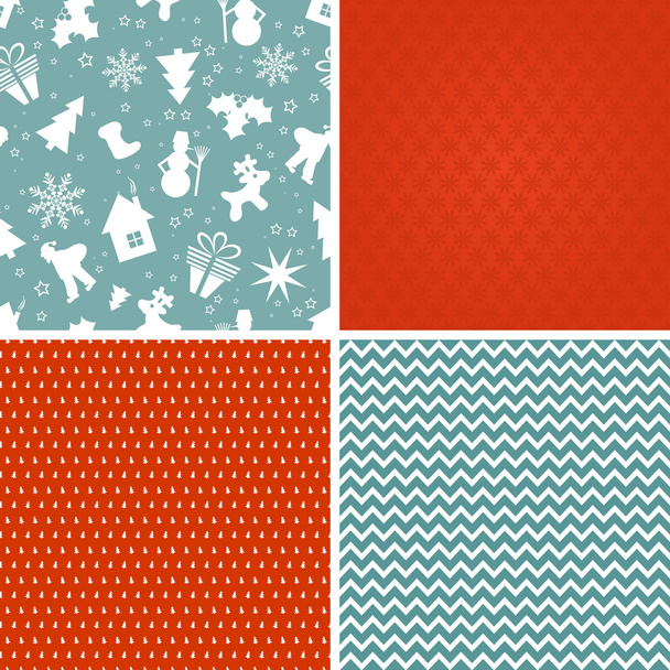 Seamless Christmas pattern, vector - Wektor, obraz