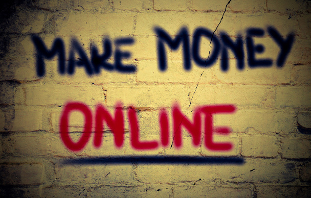 zrobić pieniądze online koncepcja - Zdjęcie, obraz