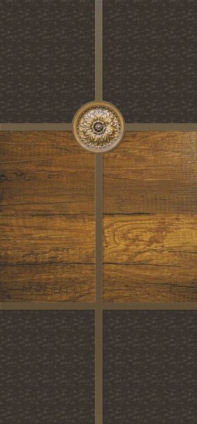 Afdrukbare houten moderne laminaat deur huid ontwerp en achtergrond behang - Foto, afbeelding