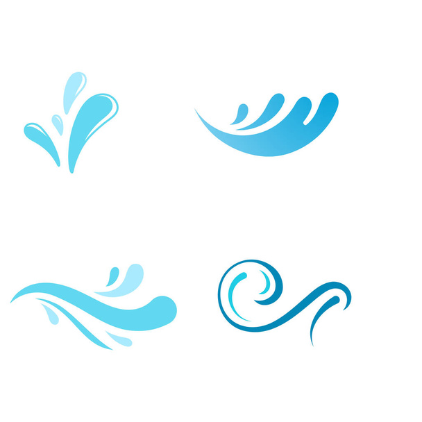 agua salpicadura icono vector ilustración diseño plantilla - Vector, imagen