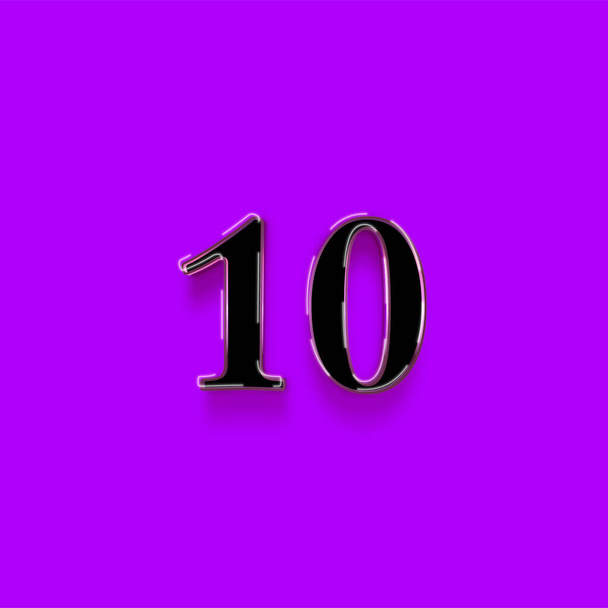 10-es számú szimbólum. Élvezze a különleges ajánlat 10 szám Eladó jel lila háttér - Fotó, kép