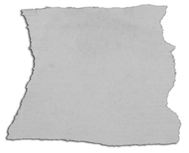 Ein Stück zerrissenes Papier auf Weiß - Foto, Bild