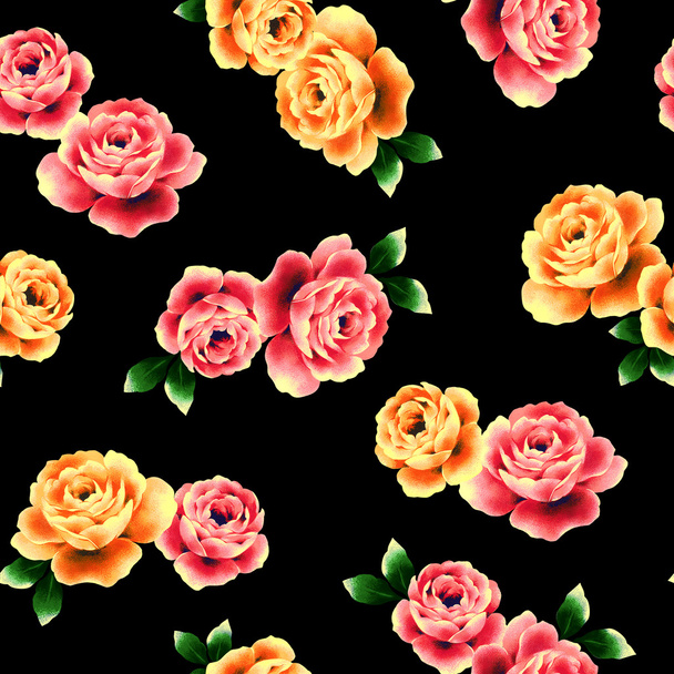 Pattern of the rose - Photo, image