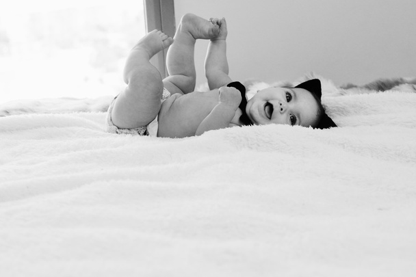 Ihana vauva makaa valmentaja
 - Valokuva, kuva