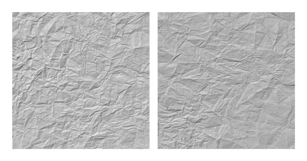 Ensemble de fond texture papier gris froissé réaliste - Vecteur, image