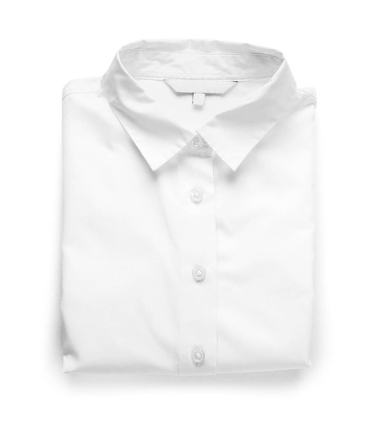 Tyylikäs naisten paita valkoisella taustalla - Valokuva, kuva