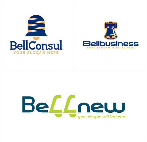 Business consulenza campana icona logo design - Vettoriali, immagini