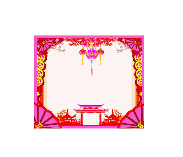 vector illustration of a frame for the new year - ベクター画像