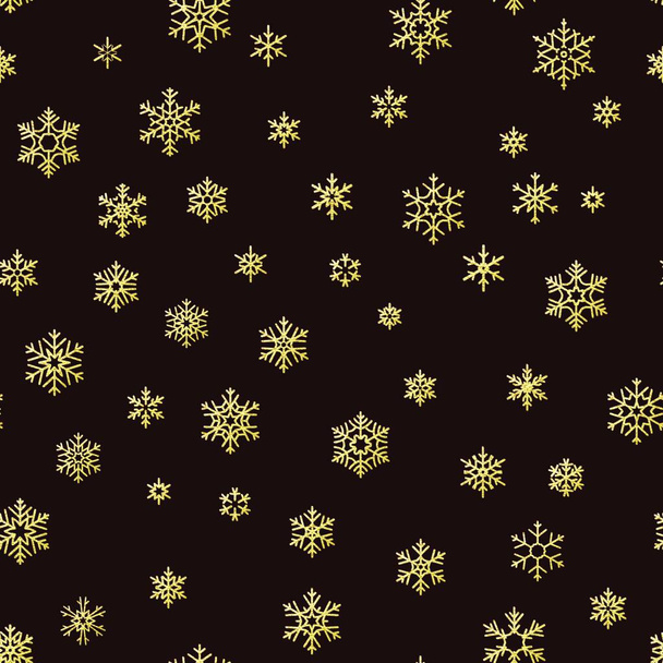 seamless pattern with christmas snowflakes. vector illustration. - Vector, Imagen