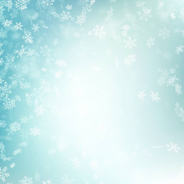 abstract christmas background with snowflakes - Vektor, obrázek