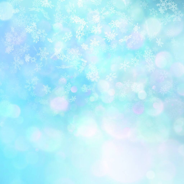 abstract christmas background with snowflakes - Vektor, Bild