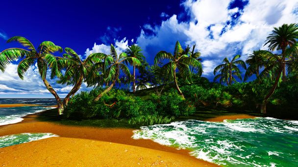 Raj na wyspie Hawaje - Zdjęcie, obraz