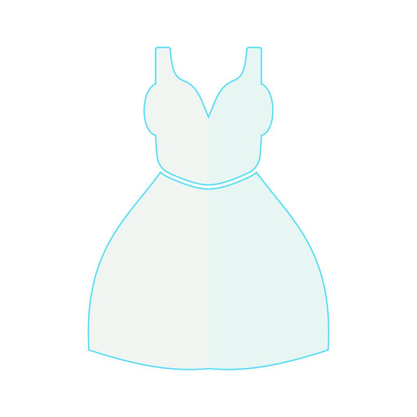 dress icon. outline illustration of clothes vector symbol stock - ベクター画像