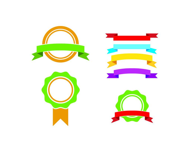 .banner,ribbon for representing label tags vector design template - ベクター画像