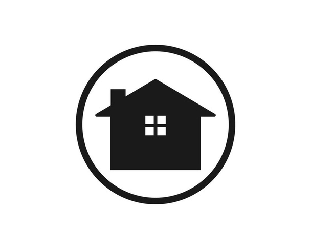 real estate,house,building icon vector template logo illustration - Вектор, зображення