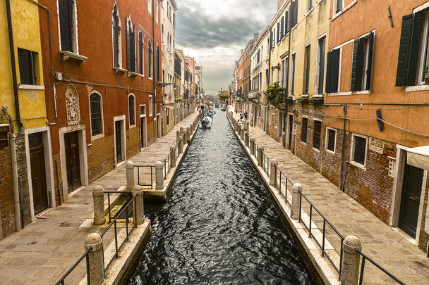renkli Venedik kanalına - Fotoğraf, Görsel