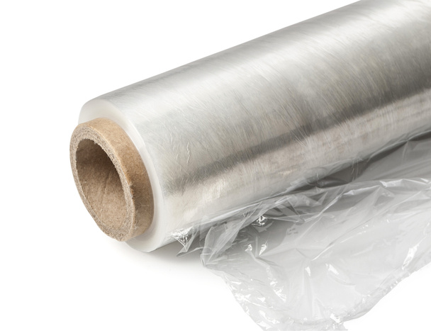 Roll of wrapping plastic stretch film.  - Photo, Image