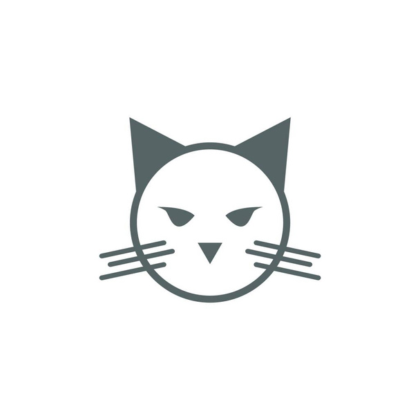 cat icon vector illustration design template - Vector, afbeelding