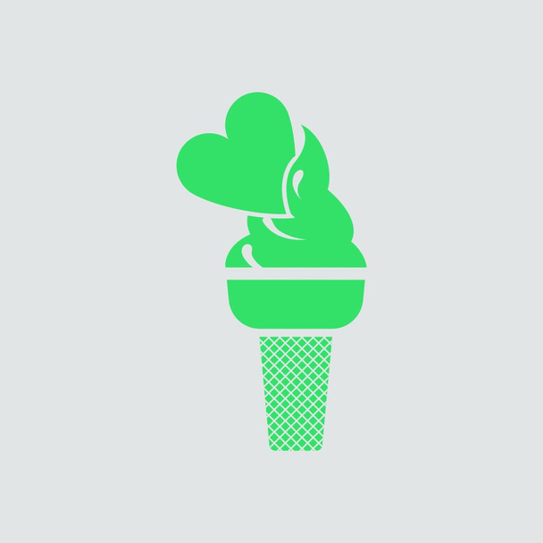ice cream icon. vector illustration - Vector, Image