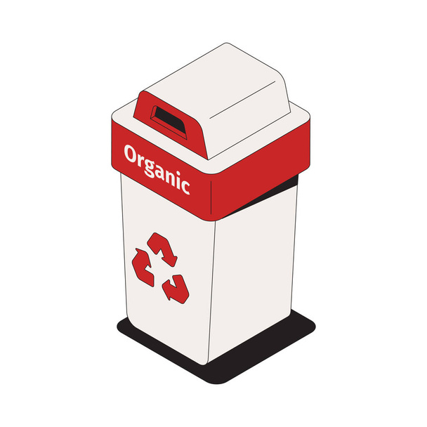 Recycling Isometric Icon - Vector, Image