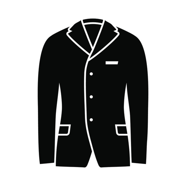 jacket icon. simple illustration of clothes vector symbol for web - Вектор,изображение