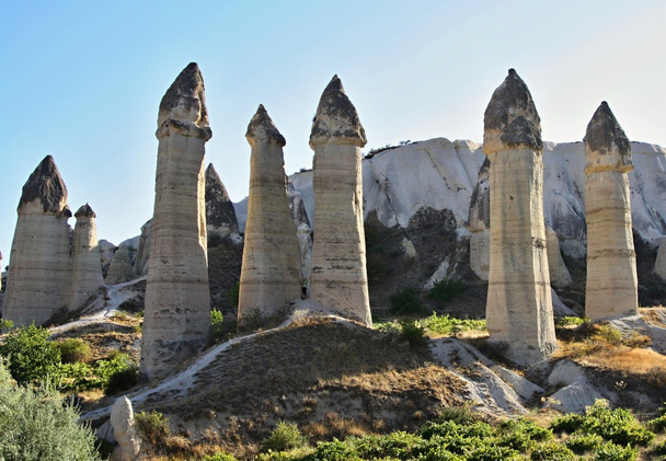 Cappadocia, Stone columns in Gorcelid Valley - Фото, изображение