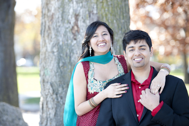 A Young Happy Indian Couple - Zdjęcie, obraz