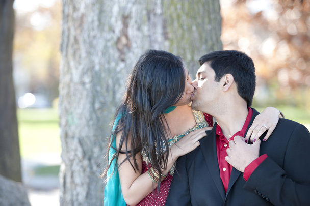 A Young Happy Indian Couple - 写真・画像