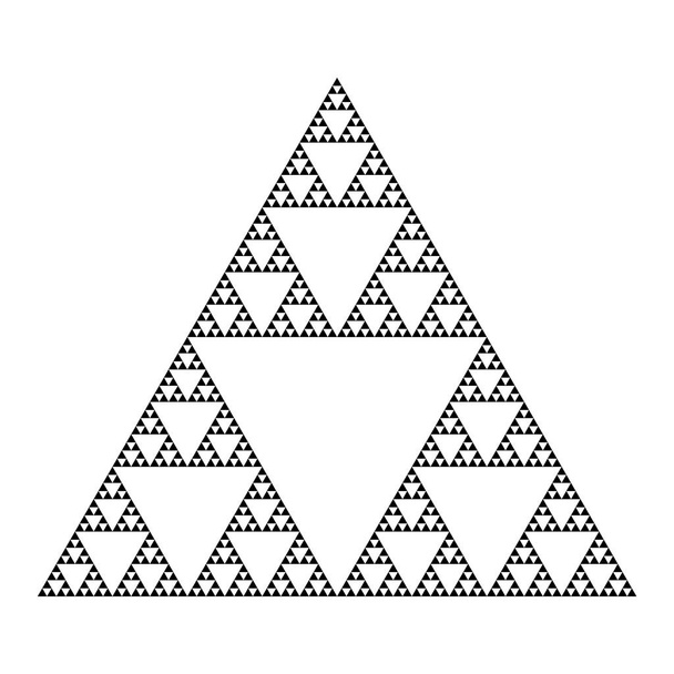 Λεπτομερές τρίγωνο Σιερπίνσκι - Διάνυσμα, εικόνα