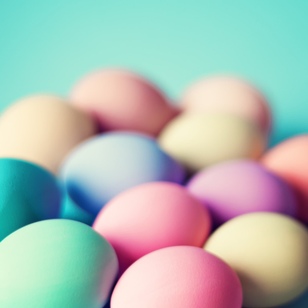 Pastel Easter Eggs - Fotografia, imagem