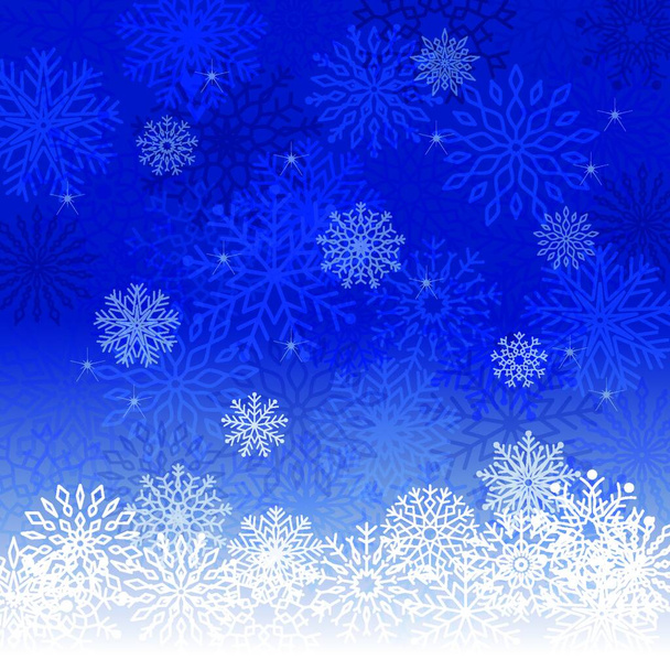Snowflake backgorund illustration, Christmas element - Vector, afbeelding