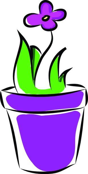 illustration of a flower pot - Vector, imagen