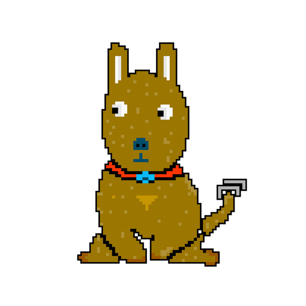 estilo perro de 8 bits y píxel
 - Vector, Imagen