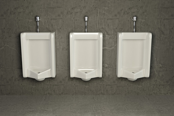 Urinals on dirty wall. Abstract background - Foto, afbeelding
