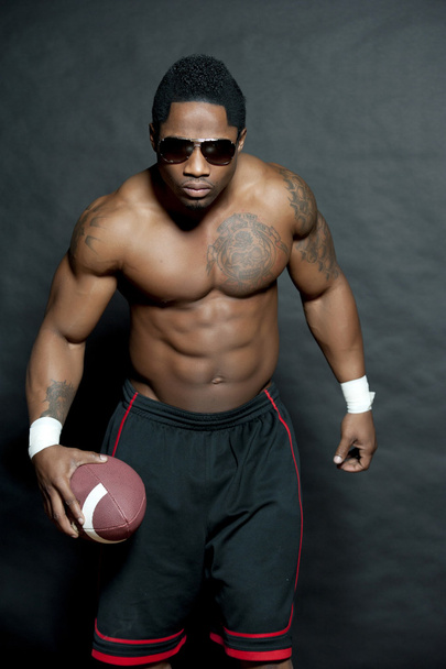 African American football player - Photo, image