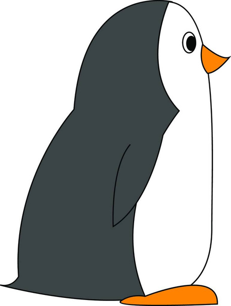 illustration of a cute penguin - Vetor, Imagem