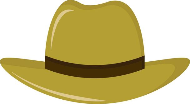illustration of a hat with a cowboy cap - ベクター画像
