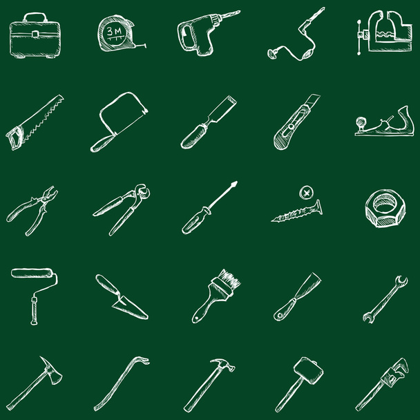 Iconos de herramientas de trabajo
 - Vector, imagen