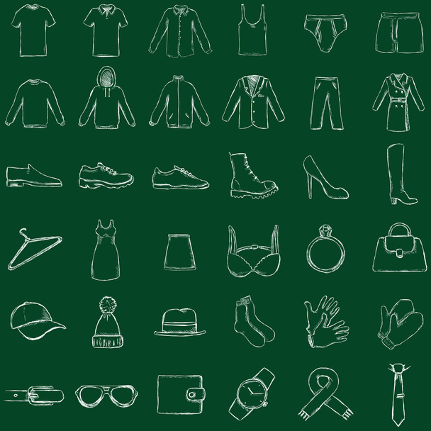 Clothes Icons - Vector, Image