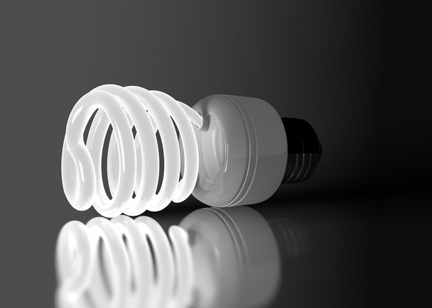 Lâmpada de poupança de luz
 - Foto, Imagem