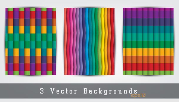 colorful backgrounds set - Vector, imagen